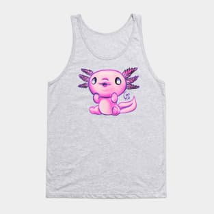 Axolotl cutie Electric pink Tank Top